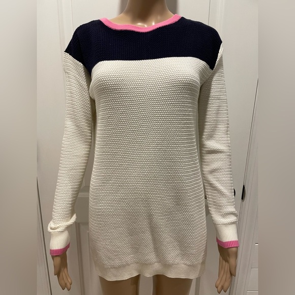 Talbots color block knit sweater size Mp - Picture 2 of 6